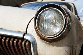 Headlights and taillights for vintage cars